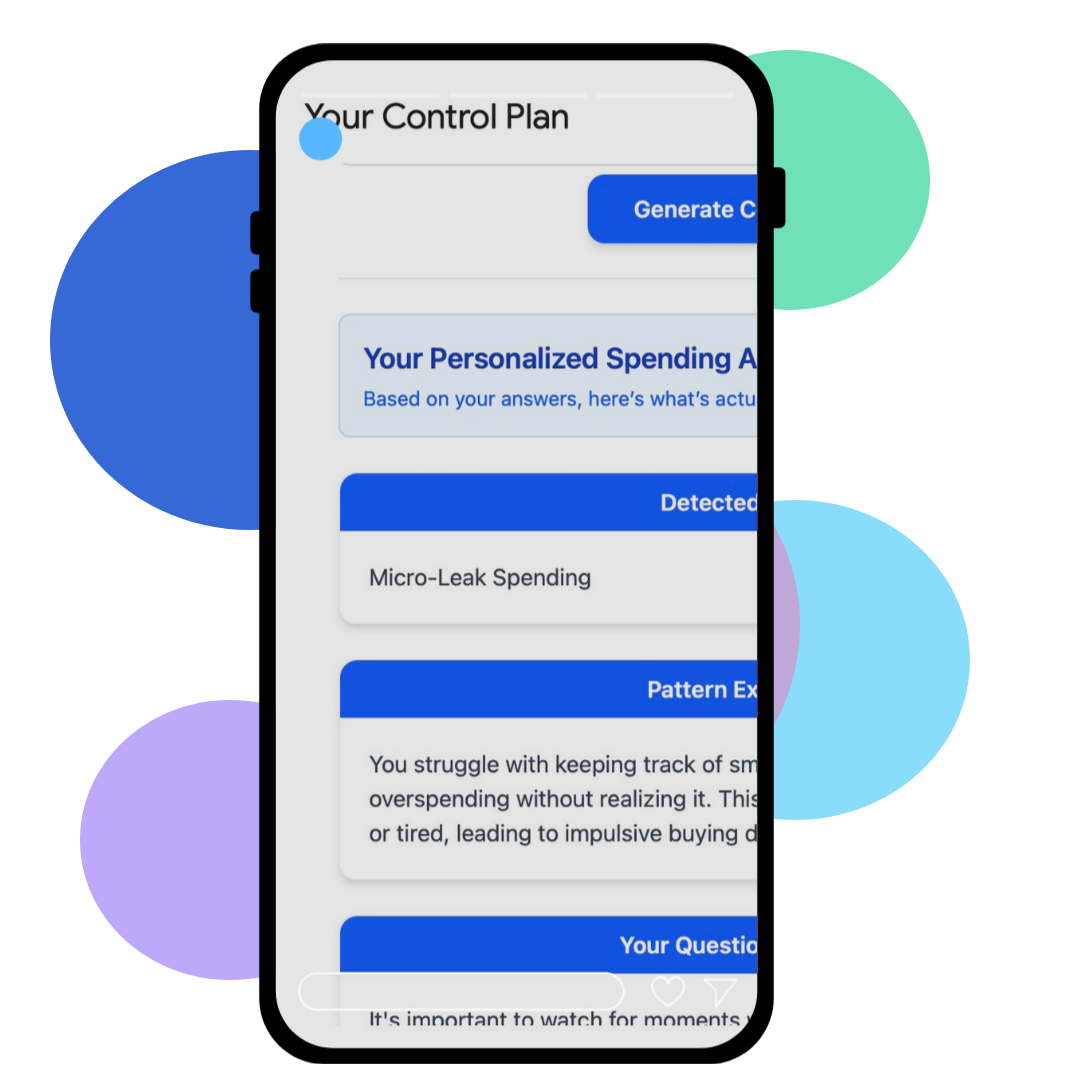Spending Control Dashboard preview